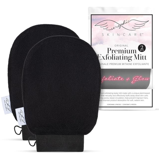 Imagen de Seraphic Skincare Exfoliating Mitt – 2pc ⚙ en OfertitasTOP