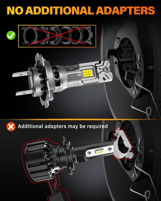Detalle de Termitor 2026 New Gen H7 Light Bulbs (Light Kit Pack of 2) — 1:1 Plug-and-Play, IP68, 10-Year Lifespan