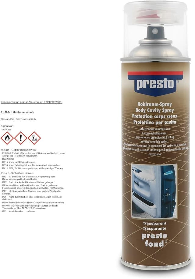 Detalle de Presto 306055 protection cavités transparentes 500 ml