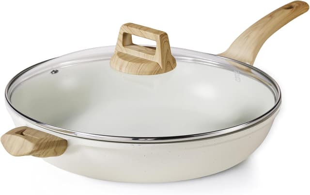 Imagen de CAROTE 12.5 Inch Nonstick Frying Pan with Lid en OfertitasTOP
