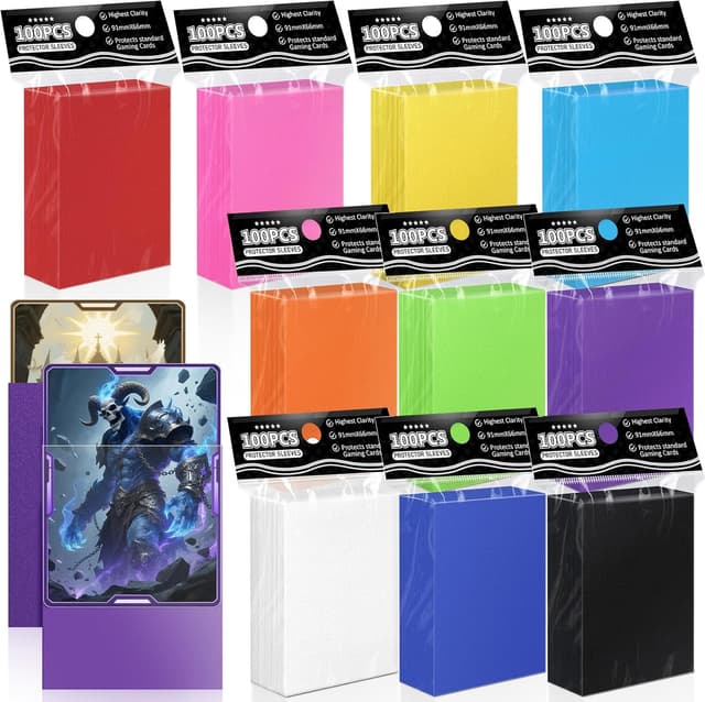 Detalle de 1000ct Perfect Fit MTG Matte Sleeves (66 × 91 mm) – Soft Trading Card Protectors