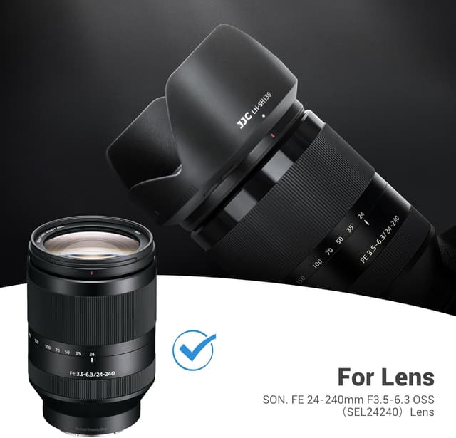 Detalle de JJC ALC-SH136 lens hood for FE 24-240