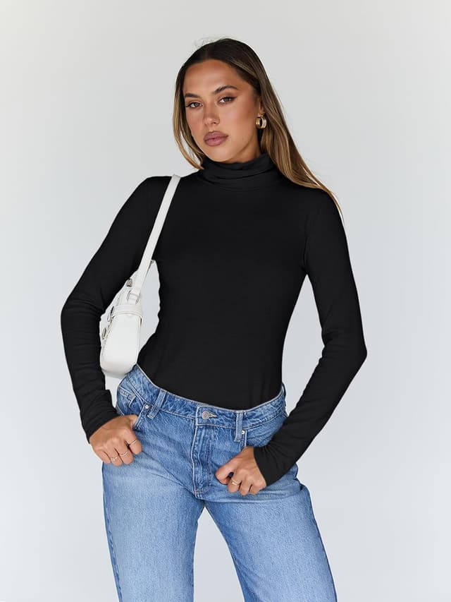 Thumbnail 1 de Trendy Queen Women's Turtleneck Long Sleeve Top