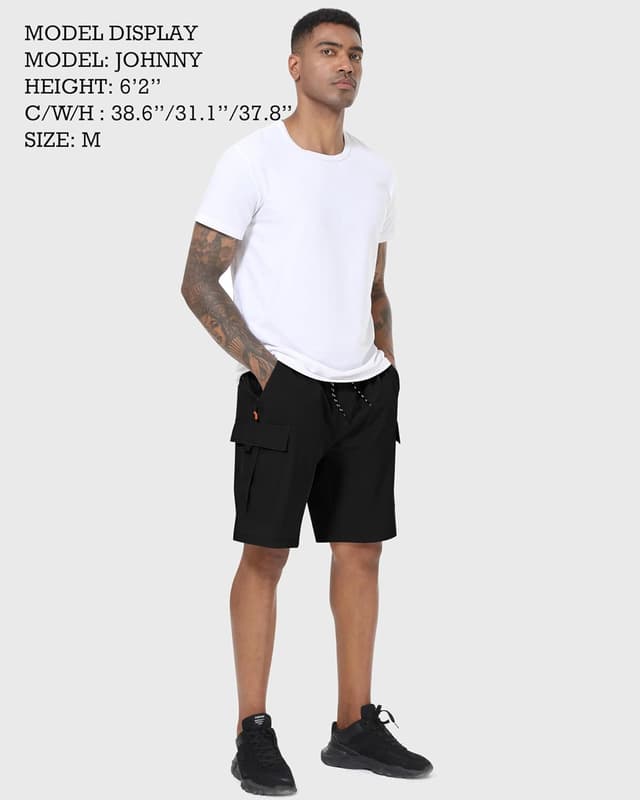 Detalle de Men’s Cargo Shorts Quick Dry Lightweight Stretch Hiking Shorts with 5 Pockets (No Lining)