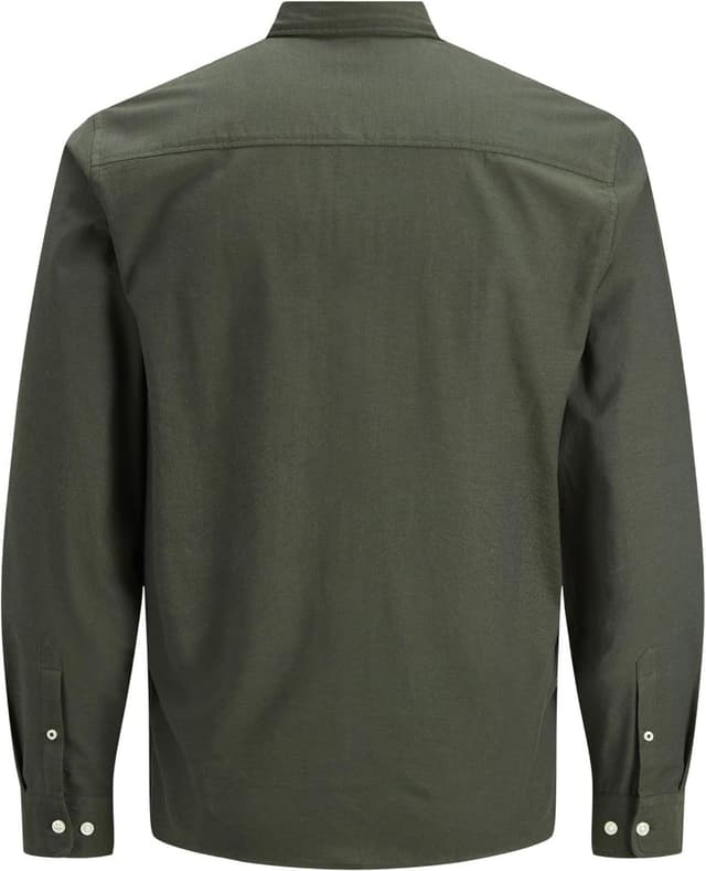 Detalle 2 de JACK & JONES men’s long-sleeve collared shirt (slim fit) in 100% cotton