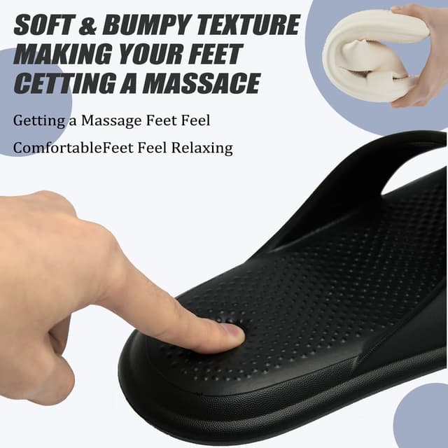 Detalle de Misolin ciabatte unisex estive in EVA (slide per casa, doccia e piscina)