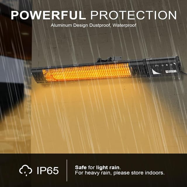 Thumbnail 4 de 1500W Infrared Patio Heater with Remote