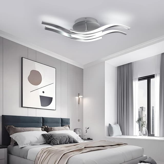 Detalle de Toolight Lámpara de Techo 32W LED Plafón Curvo 60cm