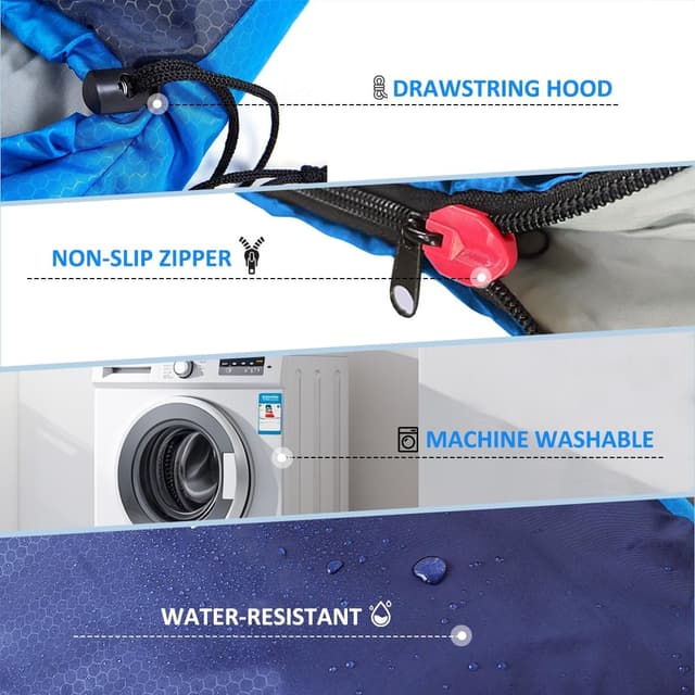 Detalle 2 de oaskys Camping Sleeping Bag (3-Season) Lightweight Waterproof for Spring, Summer, and Fall