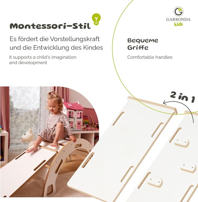 Thumbnail 5 de Garronda GD-0058 Kletterbogen mit Rutsche 2‑in‑1