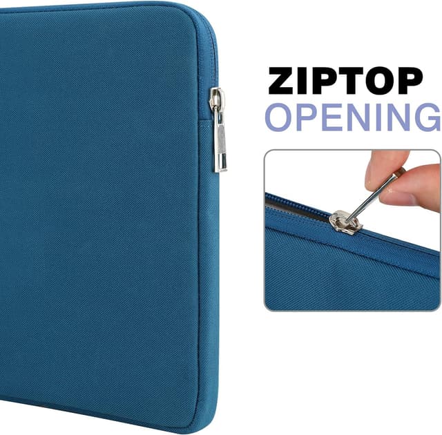 Detalle 2 de MoKo Housse de transport 9-11 pouces pour iPad Air/Pro et tablettes — sac avec fermeture éclair