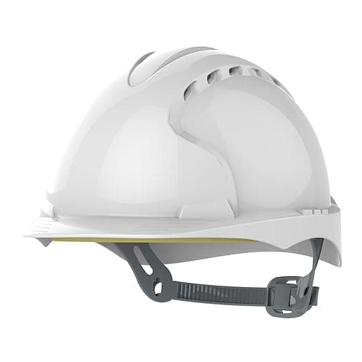 Imagen de JSP Casco EVO 2 Blanco con Visera Media y Ventilación🪖 en OfertitasTOP