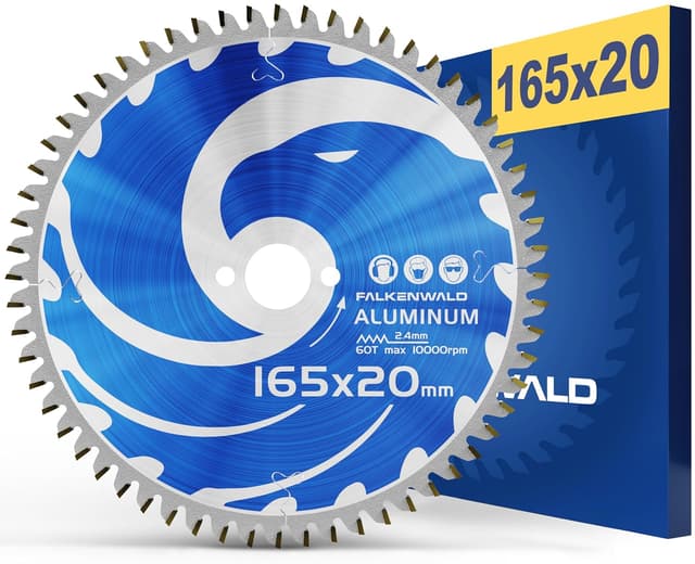 Imagen de FALKENWALD Hoja de sierra 165 x 20 mm para aluminio en OfertitasTOP