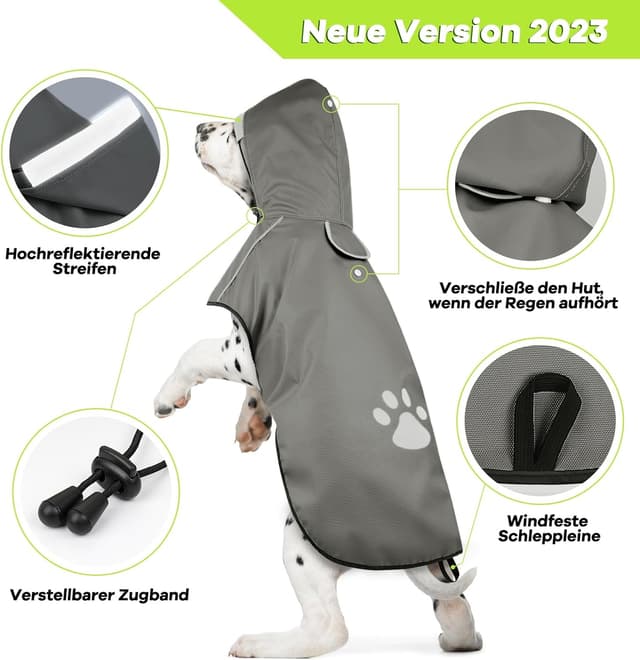 Detalle 2 de Manteau de pluie pour chien imperméable M