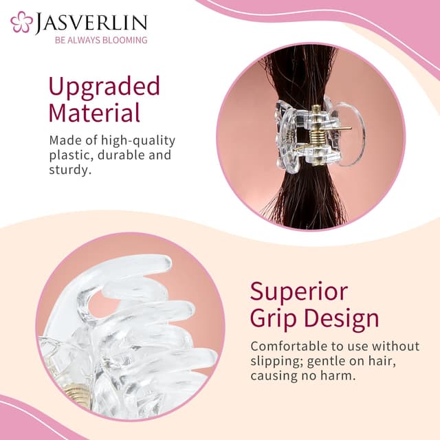 Thumbnail 2 de JASVERLIN Kleine Haarspangen Tiny Claw Clips