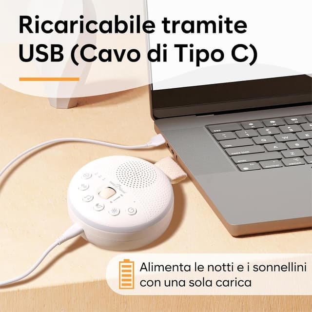 Thumbnail 6 de Aggiornato Rumori Bianchi per Neonato Portatile Easy@Home 34 Suoni