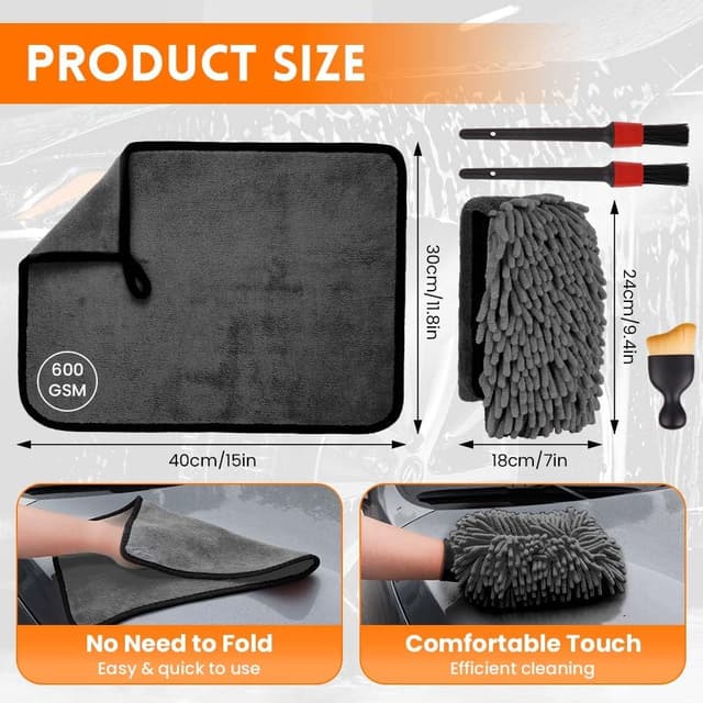 Detalle de flintronic Kit pulizia auto 600 GSM