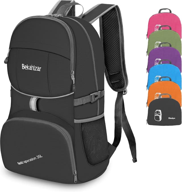 Detalle de Bekahizar 35L Lightweight Foldable Backpack