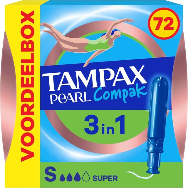 Thumbnail 6 de Tampax Compak Pearl 72 tampons Super Plus 🩸