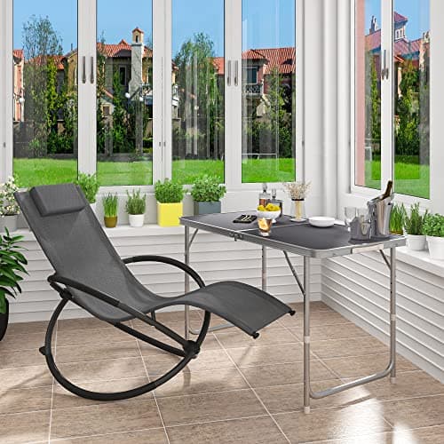 Thumbnail 6 de WOLTU Tumbona de Metal para Camping y Jardín