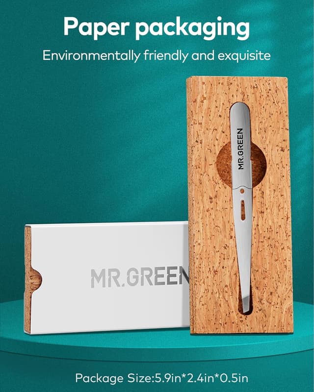 Thumbnail 5 de MR.GREEN Tweezers Precision slanted stainless steel tweezers ✂