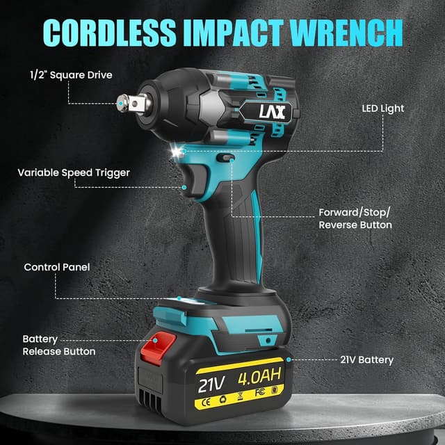 Thumbnail 2 de L1NXIXI Cordless Impact Wrench 1000 N·m