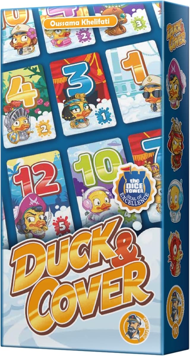 Detalle de Duck & Cover di Asmodee, gioco da tavolo per 2-7 giocatori (8+ anni) in italiano