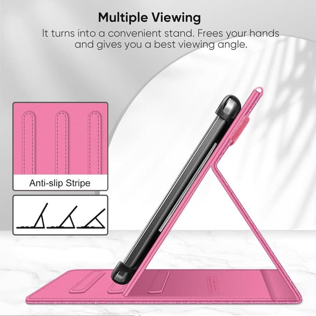 Detalle de FINTIE Universal Tablet Hülle 10 Zoll Glitzer Pink