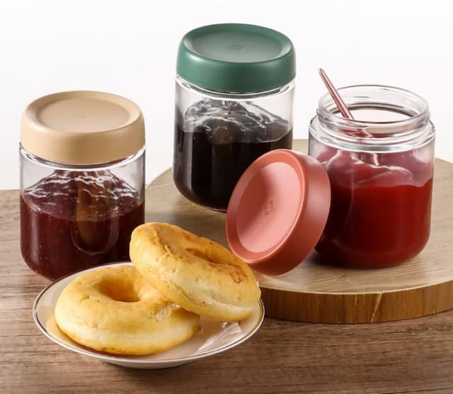 Thumbnail 2 de Eidoct 450ml glass jars for overnight oats 🥣