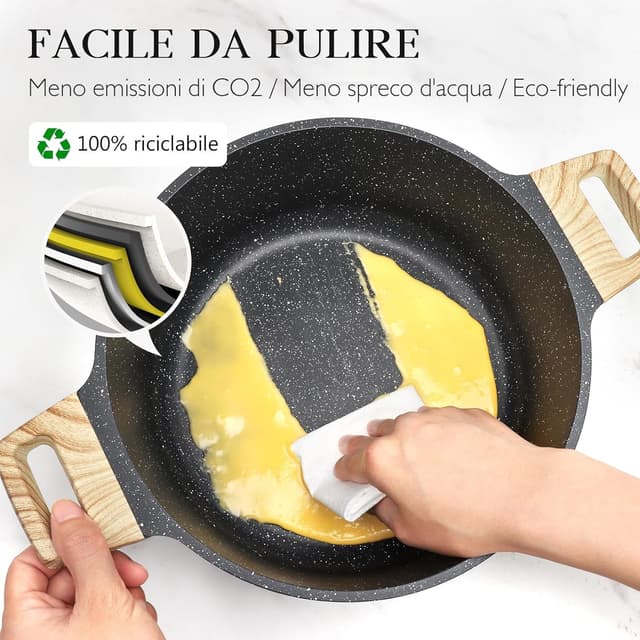 Detalle 2 de GiPP set pentole antiaderenti 14 pezzi