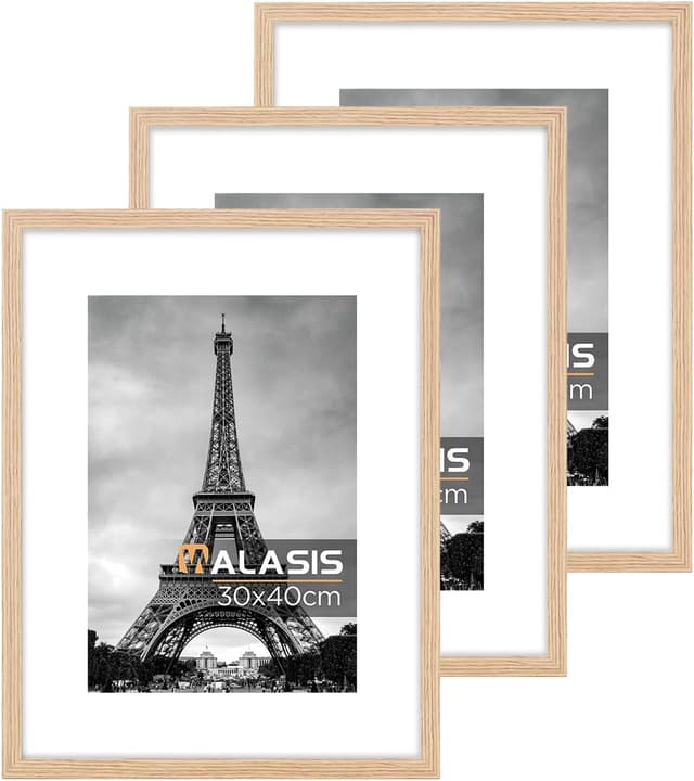 Detalle de Walasis Bilderrahmen 30x40 Holz 3er Set