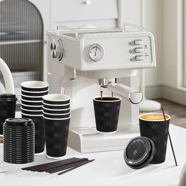 Thumbnail 5 de Lamosi 16 oz Disposable Coffee Cups 🥤