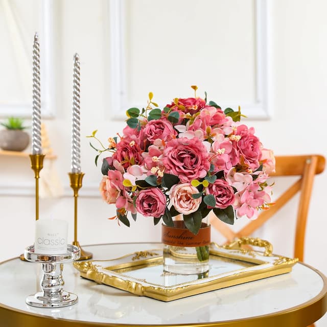 Thumbnail 3 de Floweroyal 4 Bunches Artificial Peony Flowers