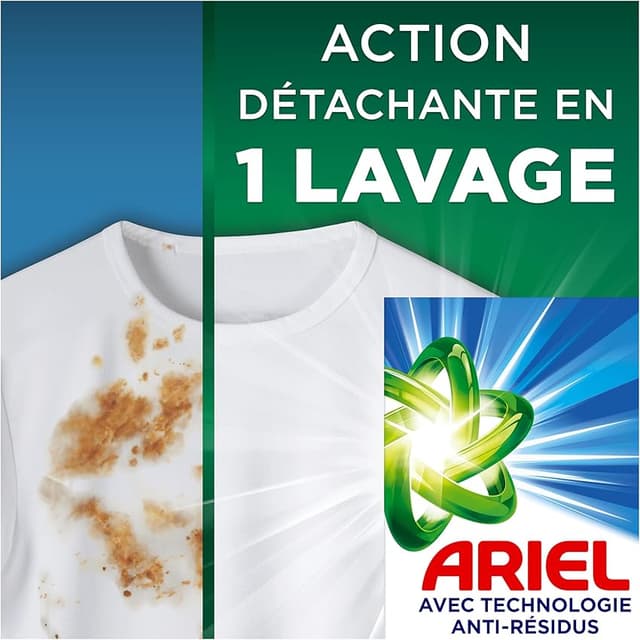 Thumbnail 1 de Ariel Lessive Poudre Dissolution Rapide 2.2kg, 40 lavages, Alpine ⚙
