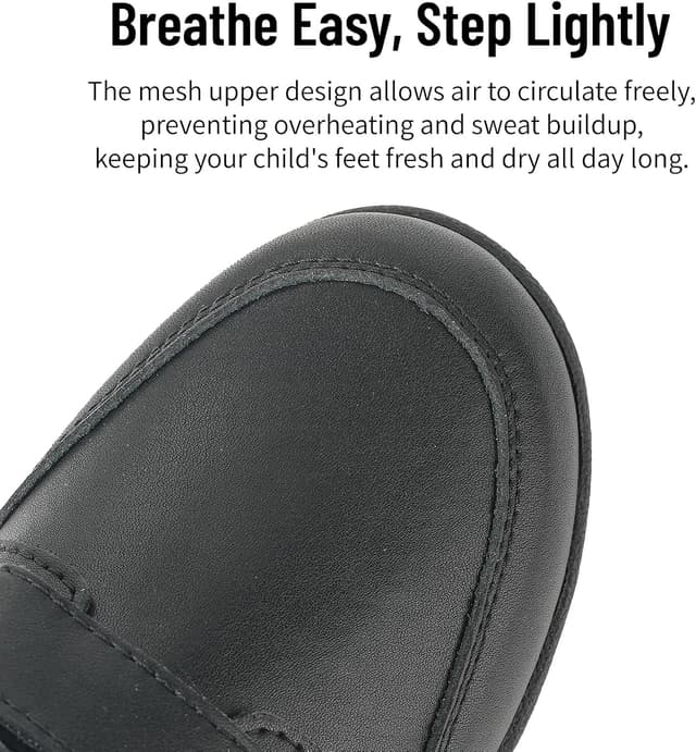 Detalle 2 de Mioceko Kids School Shoes Comfortable Trainers with Hook and Loop Fit