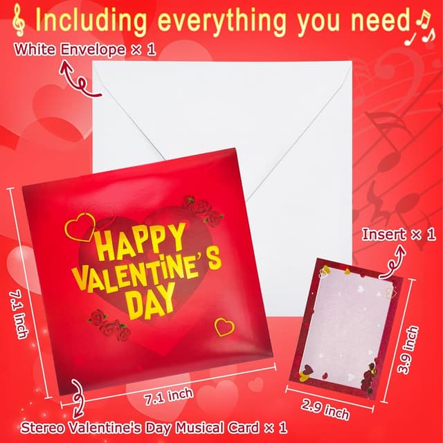 Thumbnail 5 de DTESL Valentine's Day Pop Up Card 🎴