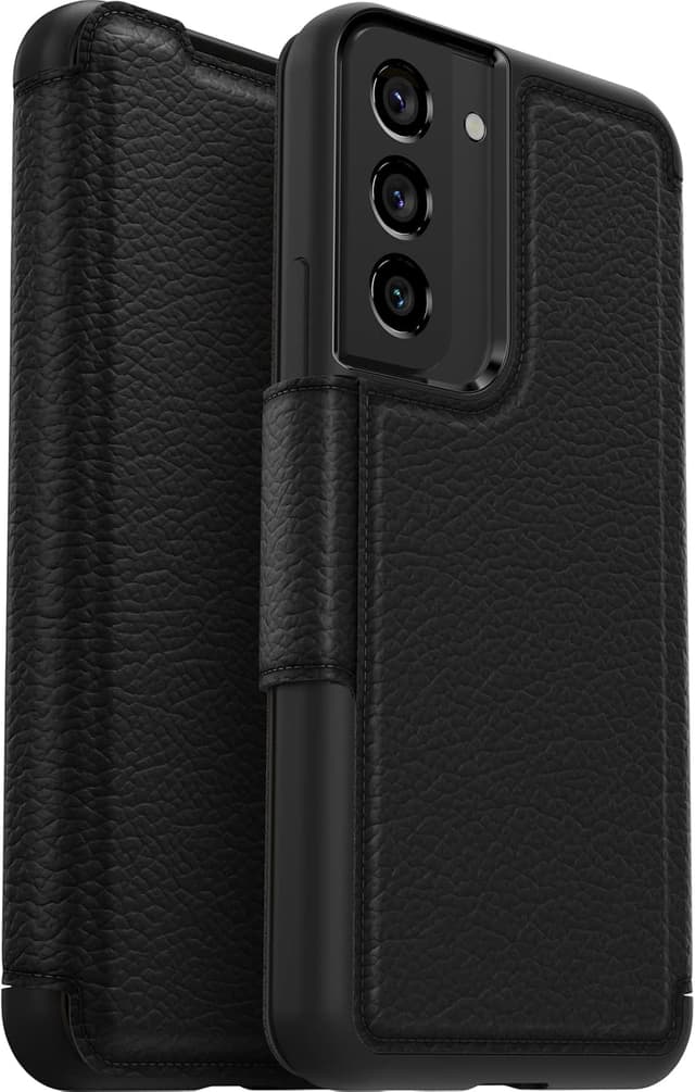 Thumbnail 6 de Otterbox Strada Hülle für Galaxy S23+ – stoßfestes Lederfolio mit Kartenhaltern, 3x getestet (MIL-STD-810G), Schwarz