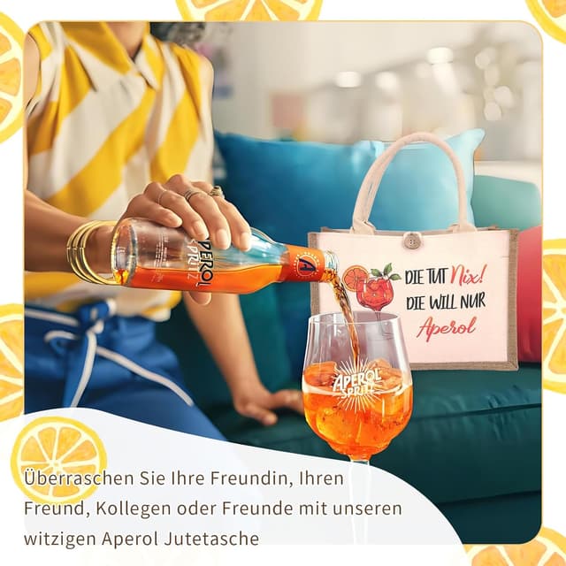 Thumbnail 5 de GADITIEK Aperol Geschenk Tasche 32×22×13 cm