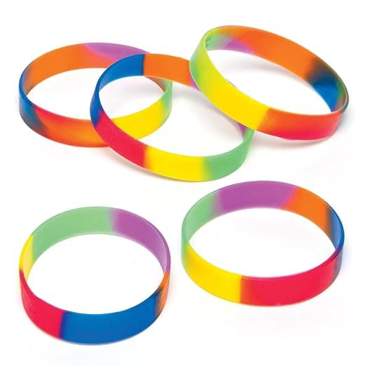 Imagen de Baker Ross Pulseras Multicolor para Bolsas Sorpresa 🎉 en OfertitasTOP