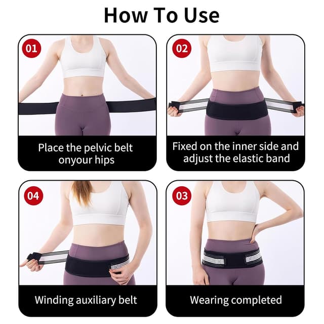 Detalle de 23GUANYI Orthogürtel gegen Ischias- und SI-Gelenk-Schmerzen (L)