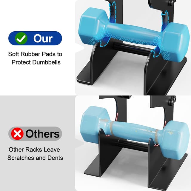 Detalle 2 de Supporto manubri 4 livelli 73 cm