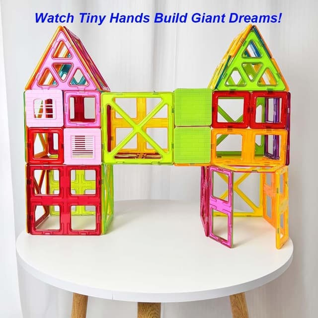 Detalle 2 de CONDIS Magnetische Bausteine Mega Set 72 Teile – XXL (2×) & Standard Blöcke ab 3 Jahren