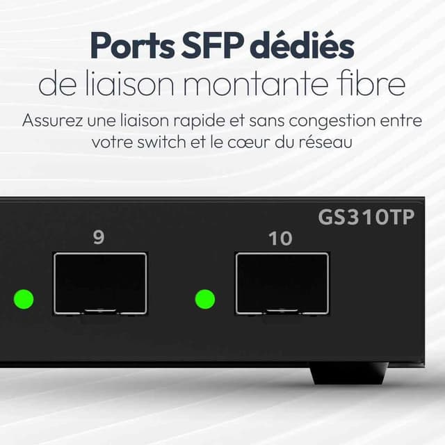 Thumbnail 4 de NETGEAR S350 Switch manageable PoE+ 10 ports