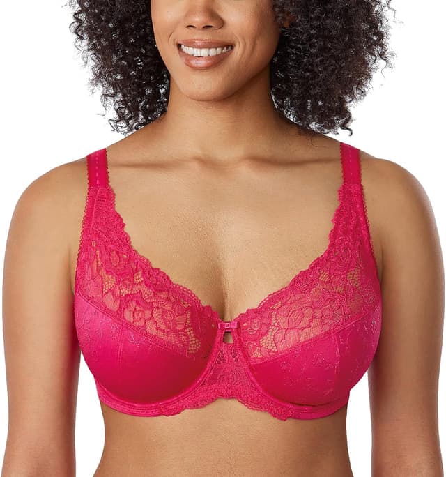 Thumbnail 6 de DELIMIRA Femme soutien-gorge grande taille minimiseur avec armatures et dentelle non rembourré