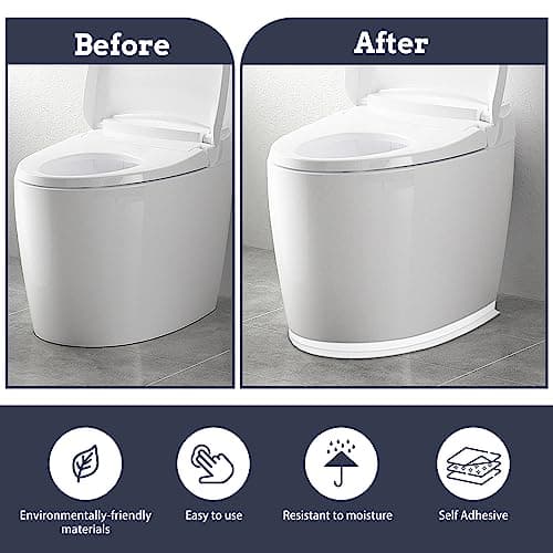 Detalle de 3 rollos de cinta de sellado impermeable Mokani (blanca) autoadhesiva para baño y cocina, 3,8 cm x 3,2 m