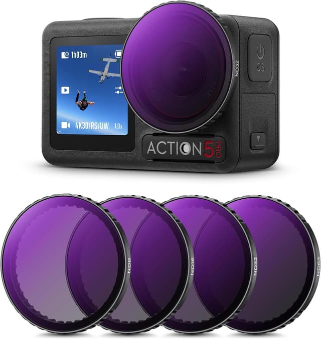 Detalle de K&F CONCEPT ND Filterset für Osmo Action