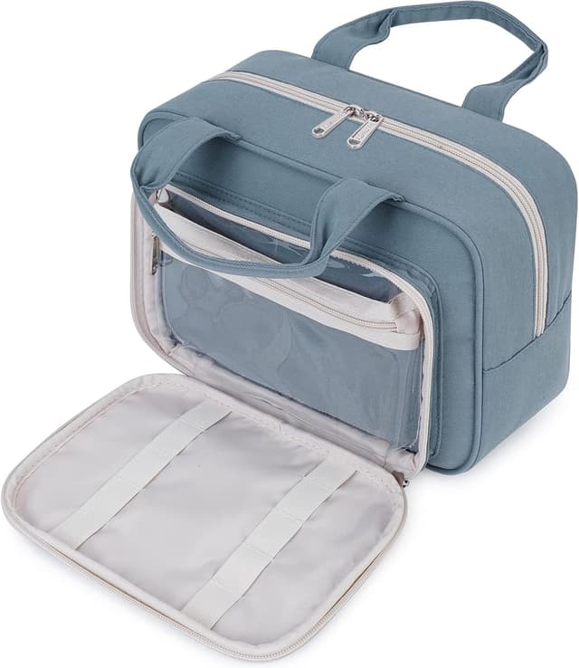 Imagen de Kulturtasche Damen Groß Graublau en OfertitasTOP