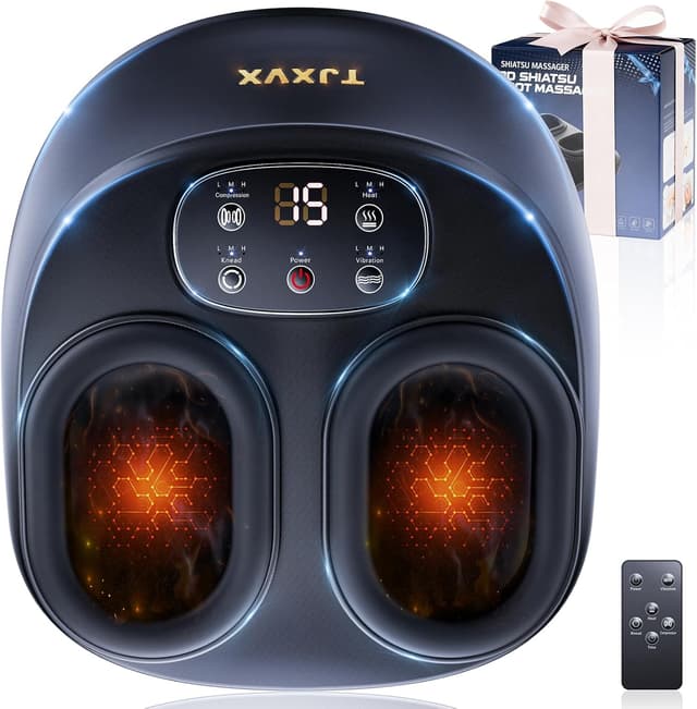 Detalle de Masajeador de pies Shiatsu con calor hasta talla 46