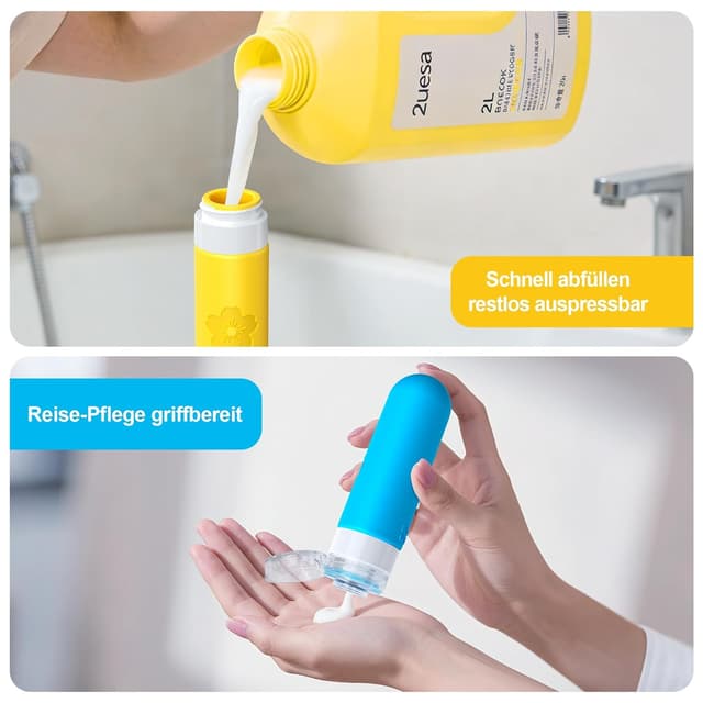 Detalle de Amzrole Reiseflaschen 5er Set 90 ml