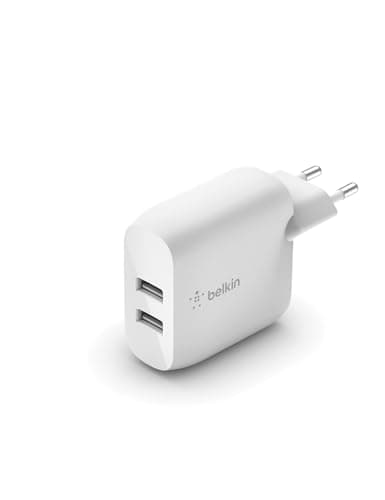 Detalle de Belkin BoostCharge cargador pared doble 24 W 🔌